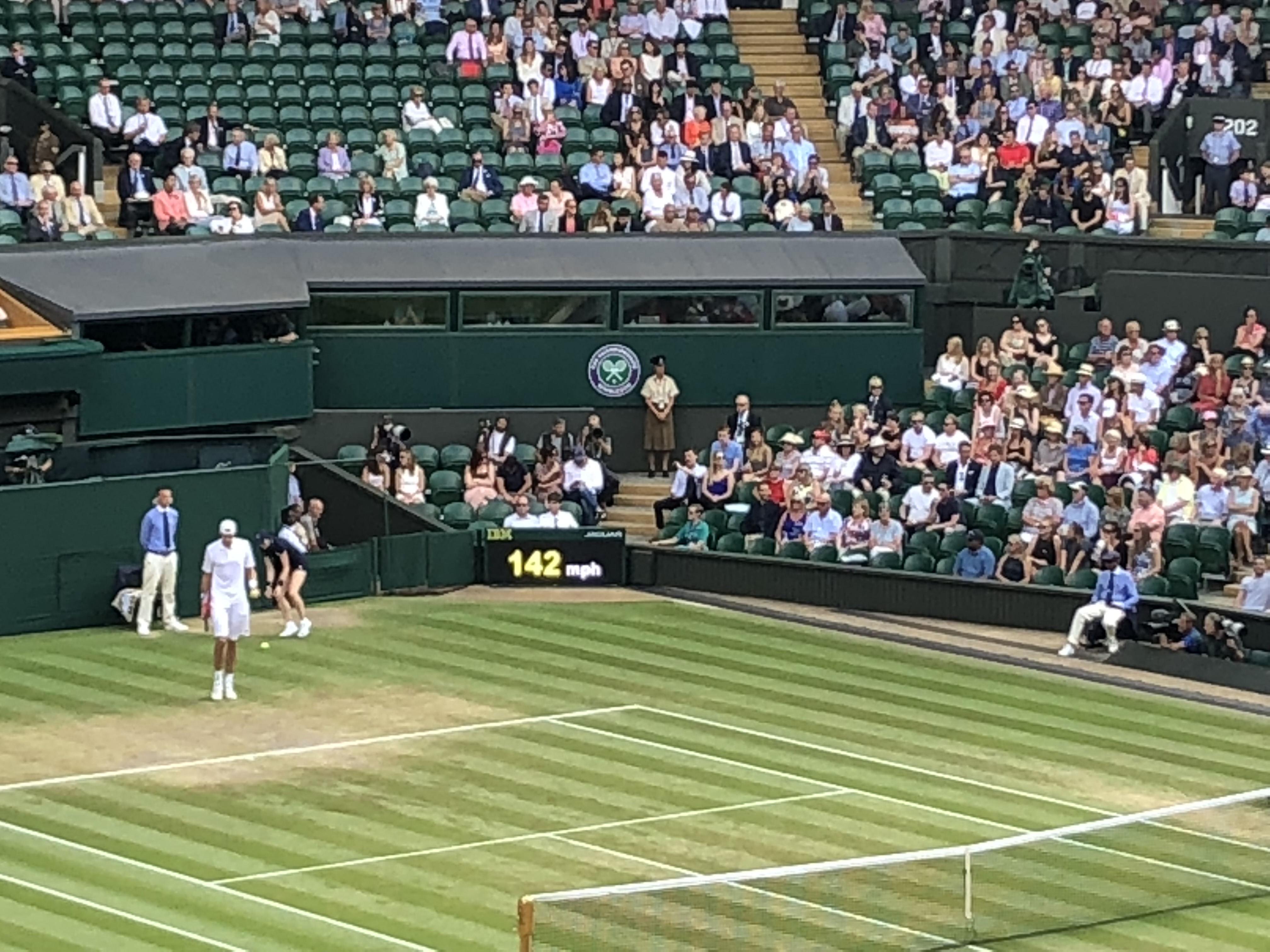 142mph serve at Wimbledon